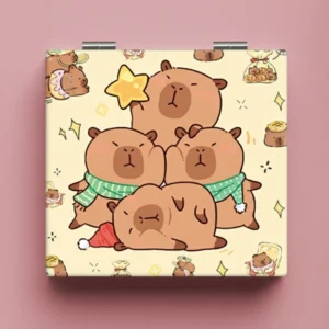 Square Capybara Compact Mirror