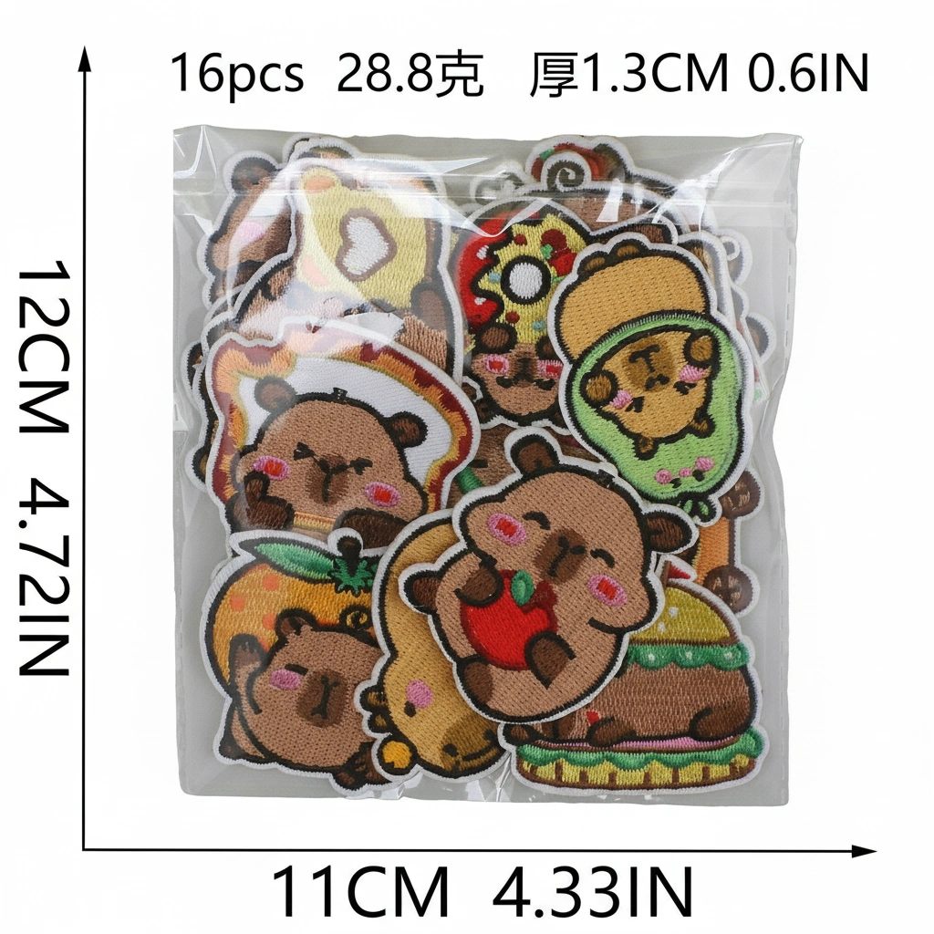 Capybara Iron-On Patches