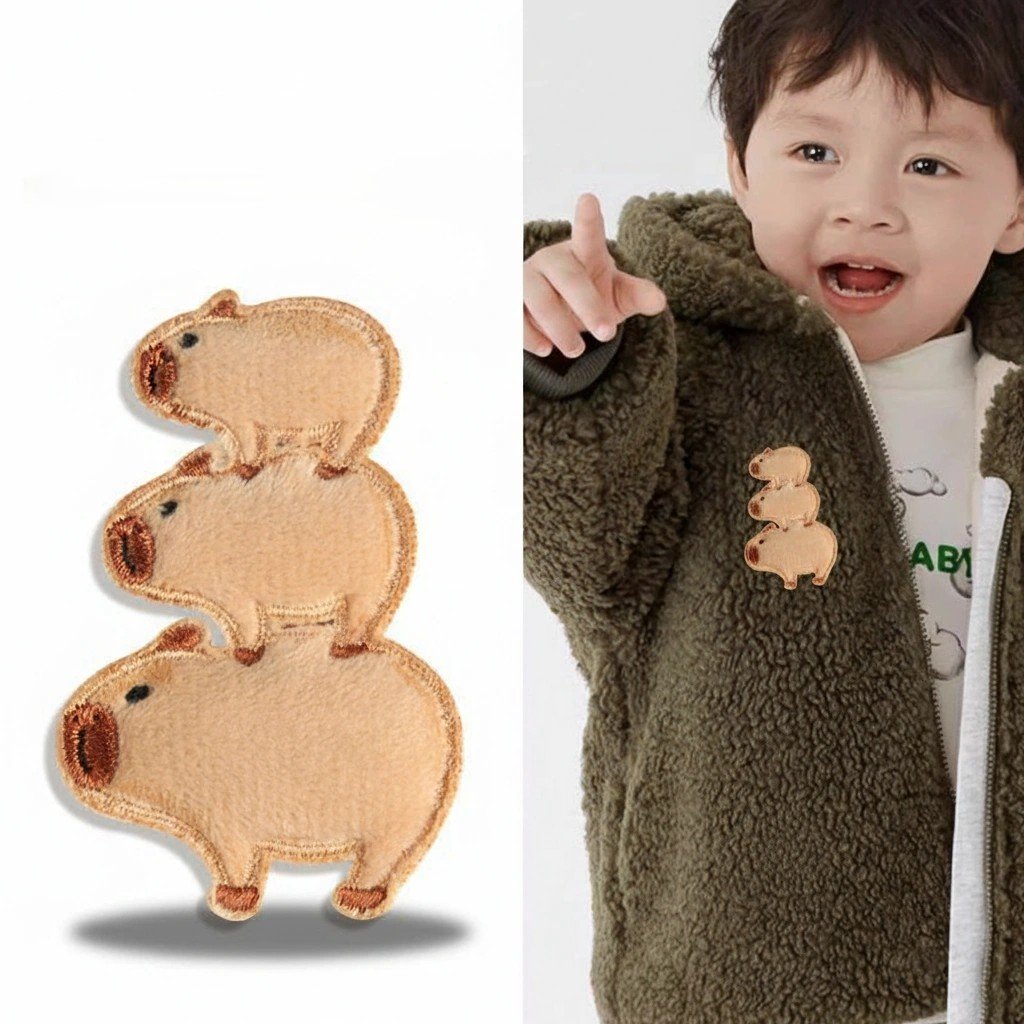 Capybara Iron-On Patches