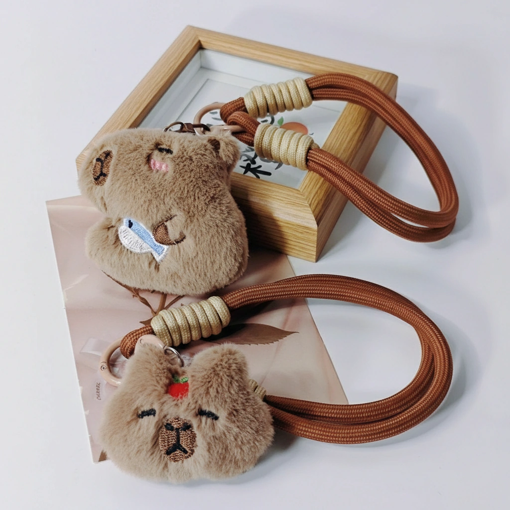 Plush Capybara Phone Charm