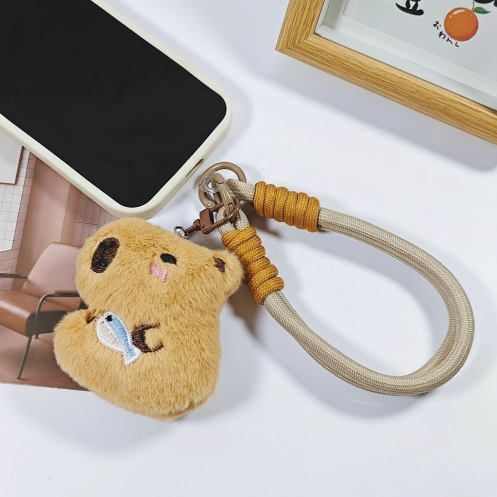 Plush Capybara Phone Charm
