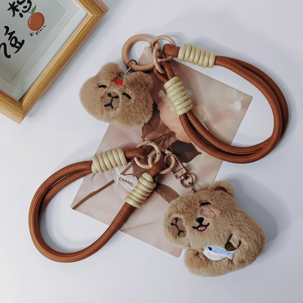 Plush Capybara Phone Charm