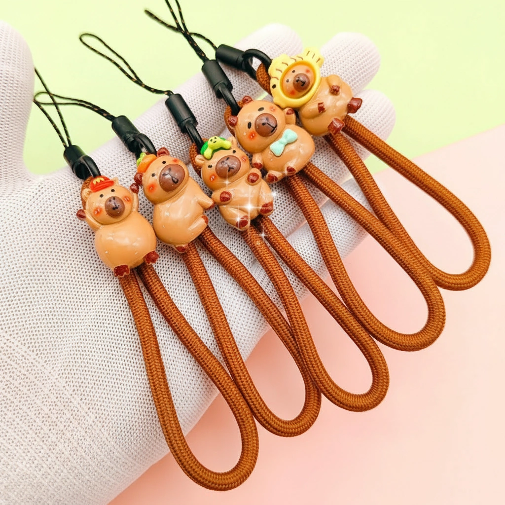 Capybara Figurine Phone Strap