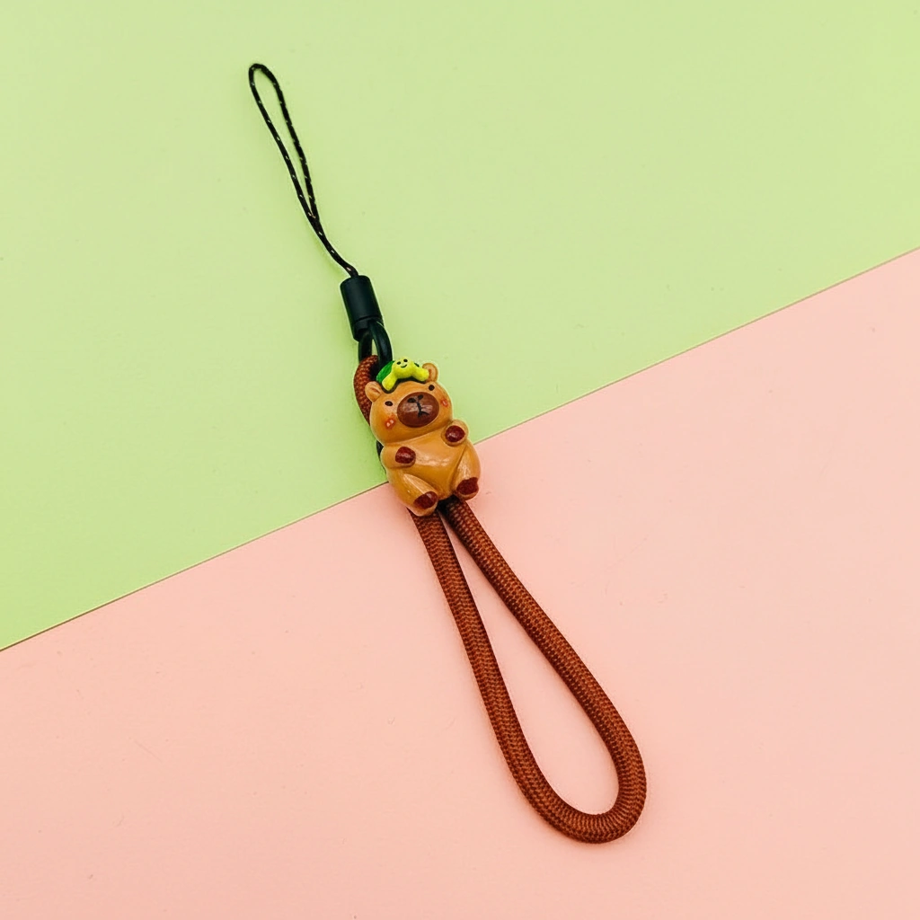 Capybara Figurine Phone Strap