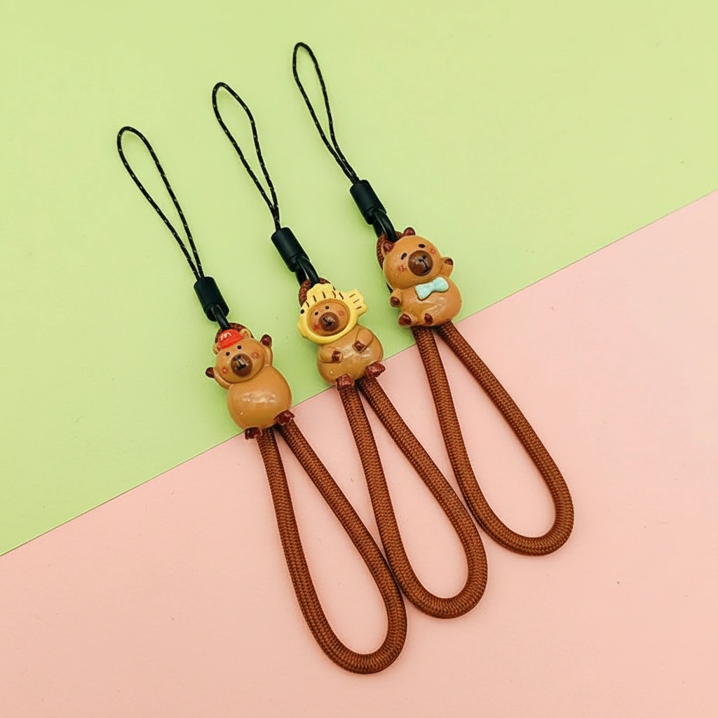 Capybara Figurine Phone Strap