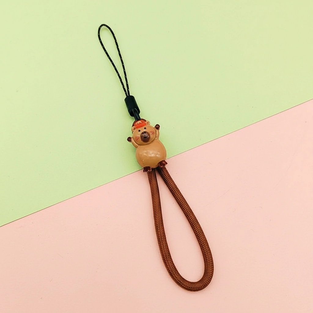 Capybara Figurine Phone Strap