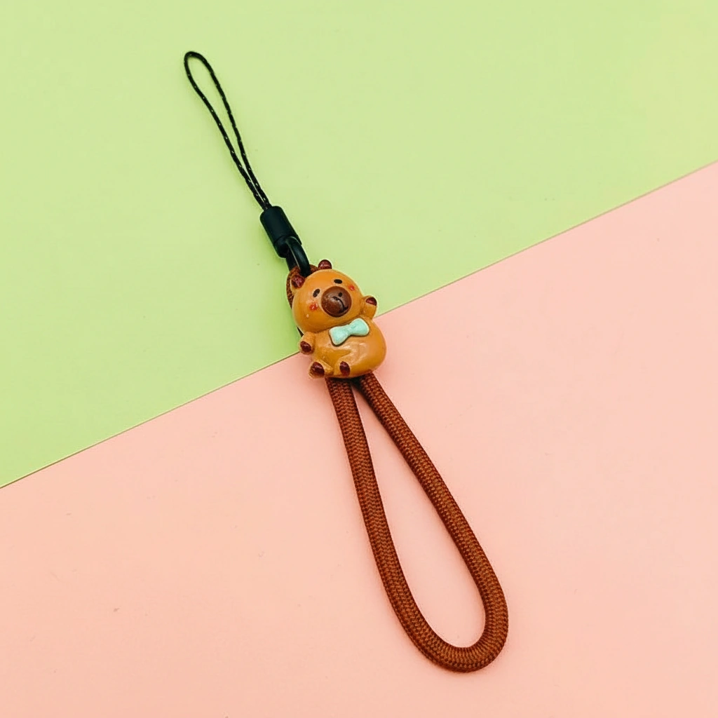 Capybara Figurine Phone Strap