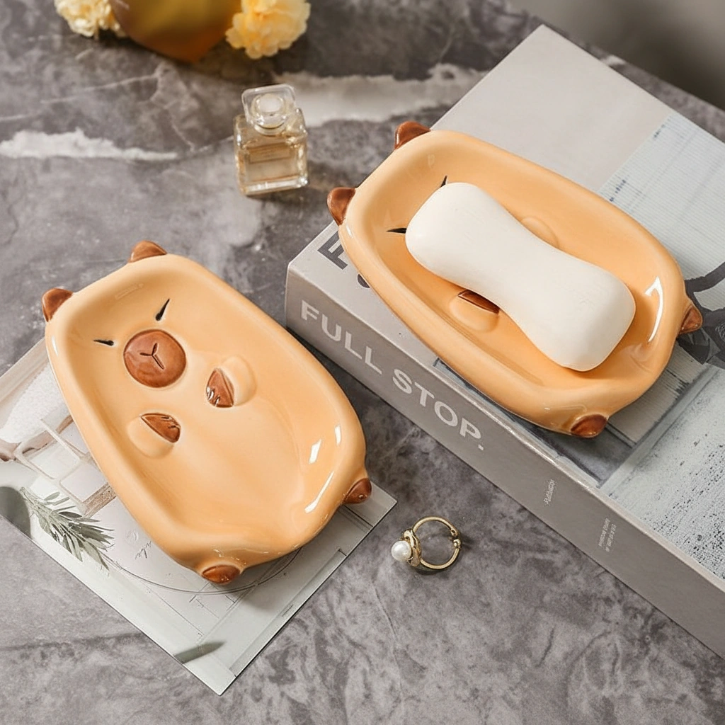 Capybara Ceramic Soap Dish