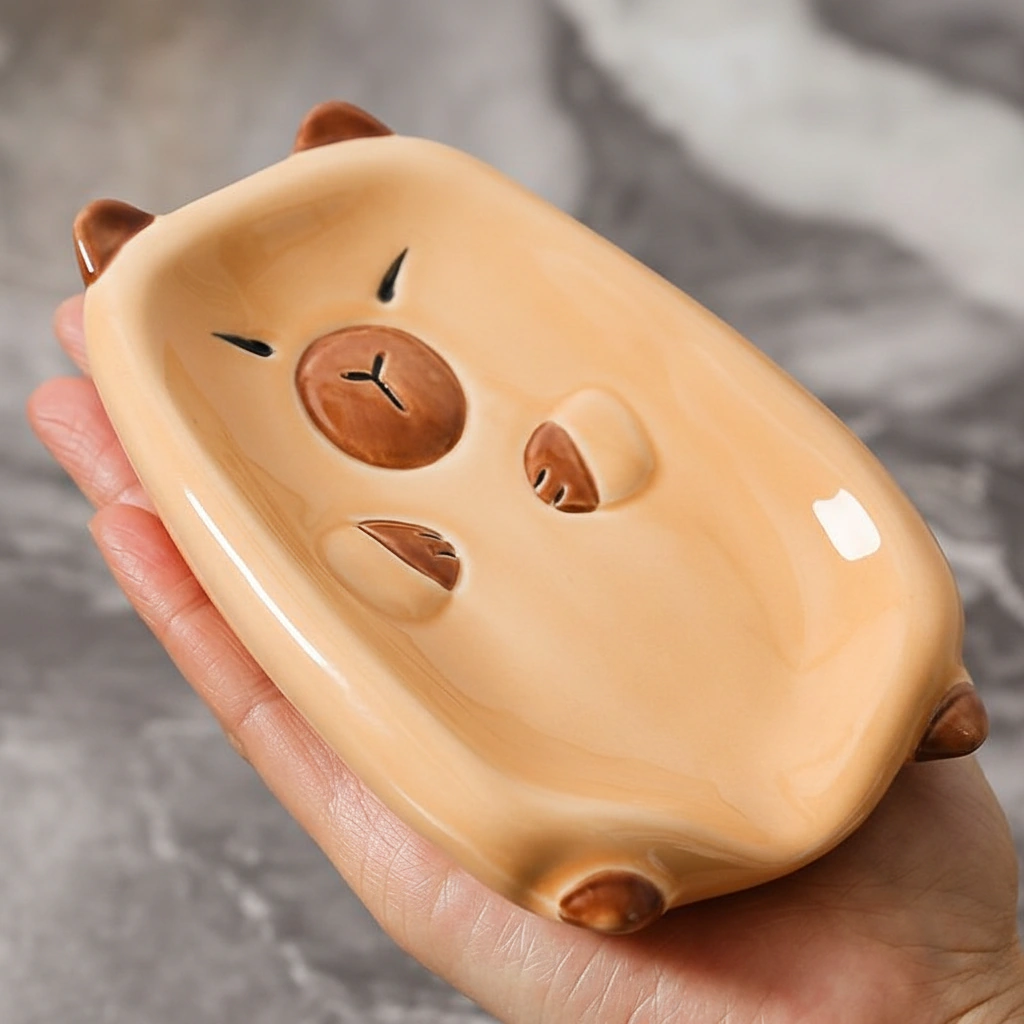 Capybara Ceramic Soap Dish