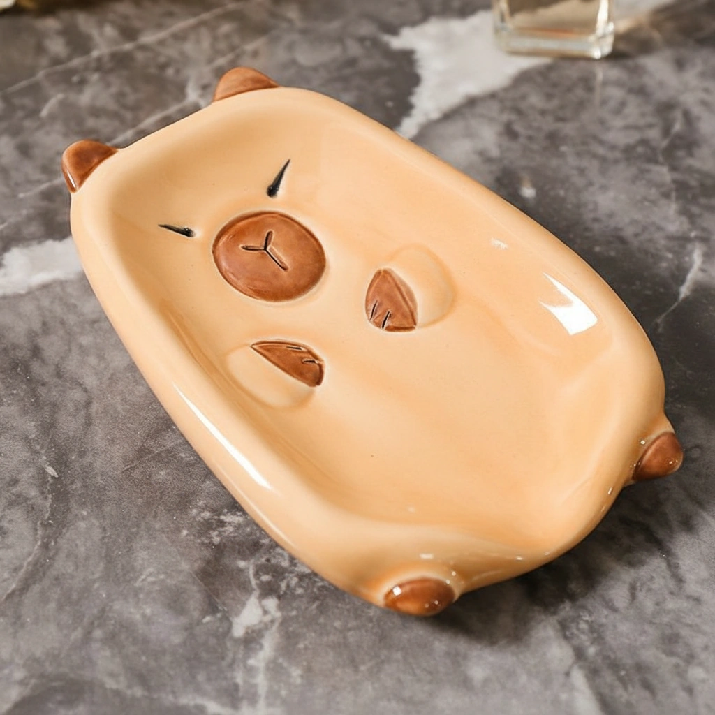 Capybara Ceramic Soap Dish