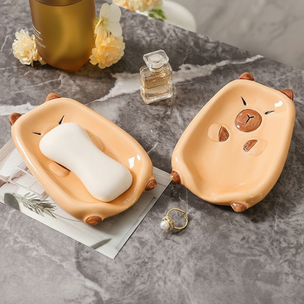 Capybara Ceramic Soap Dish