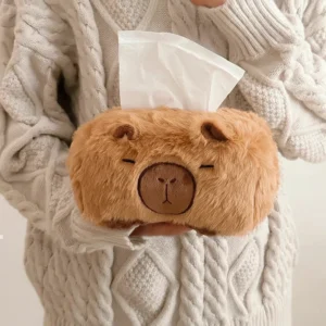 Capybara Plush Tissue Box Cover