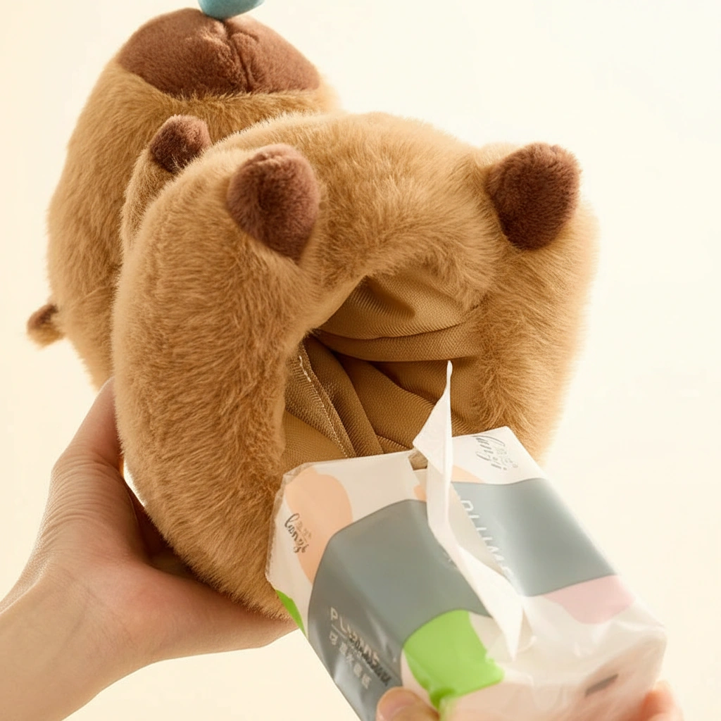 Capybara Plush Tissue Box