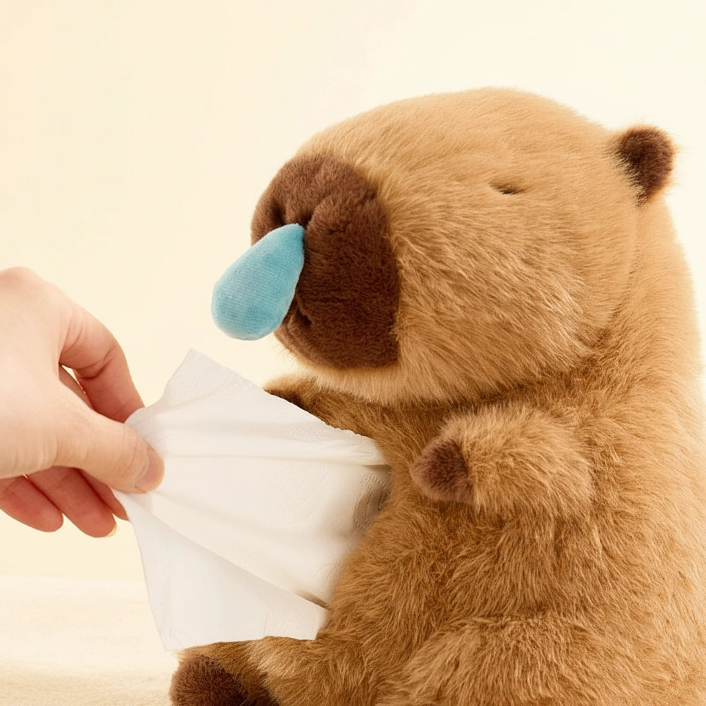 Capybara Plush Tissue Box