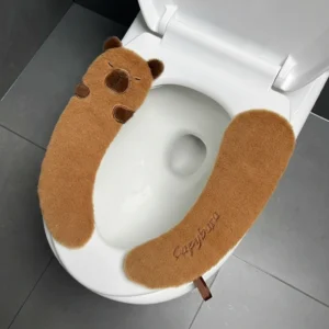 Capybara Plush Toilet Seat Cushion