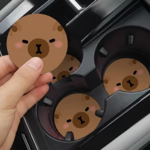 Capybara Car Cup Holder Coasters