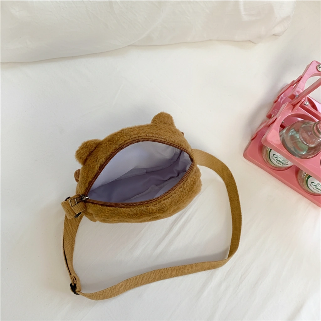 Brown Capybara Plush Shoulder Bag