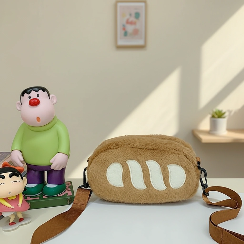 Capybara Loaf Plush Bag Bread Crossbody Purse