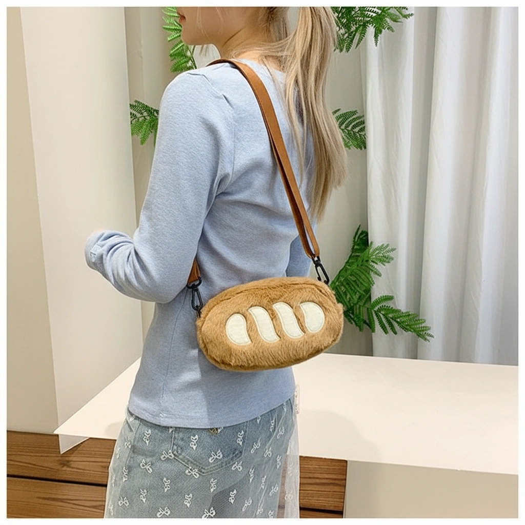 Capybara Loaf Plush Bag Bread Crossbody Purse