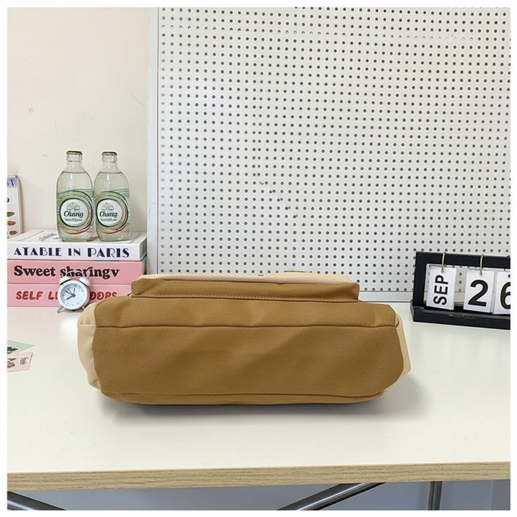 Capybara Canvas Tote Bag with Clear Window Pocket - 5 Colors - Image 8