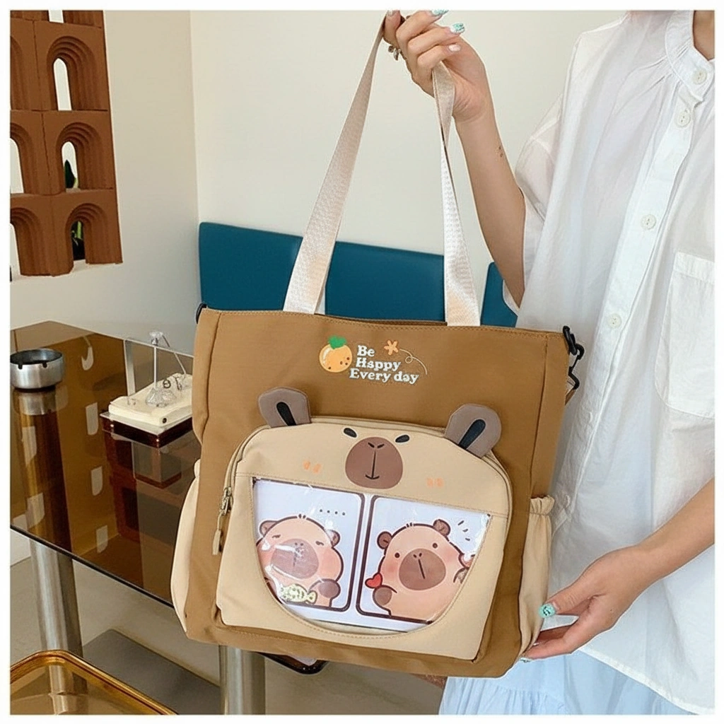 Capybara Canvas Tote Bag Capybara Tote Bag