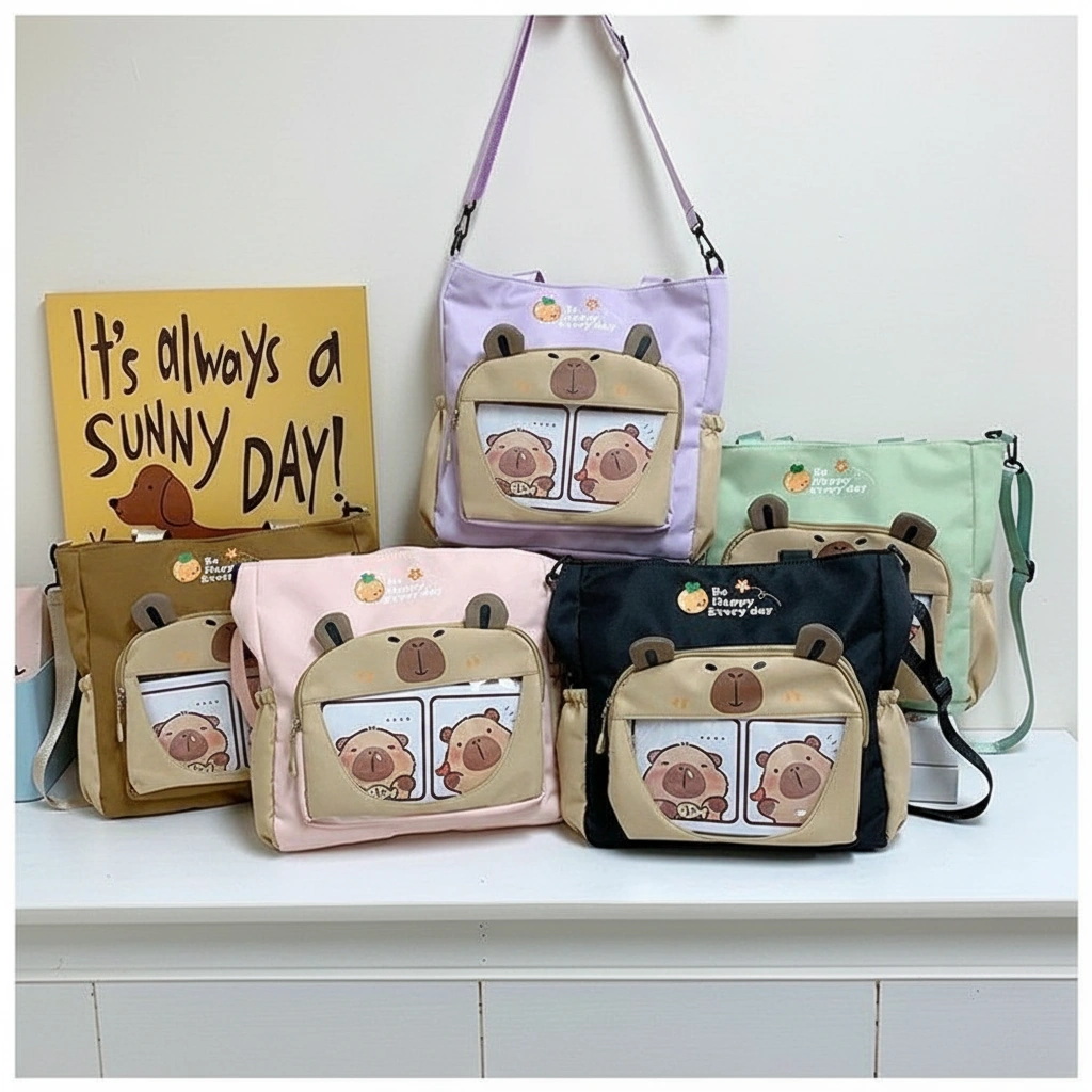 Capybara Canvas Tote Bag Capybara Tote Bag