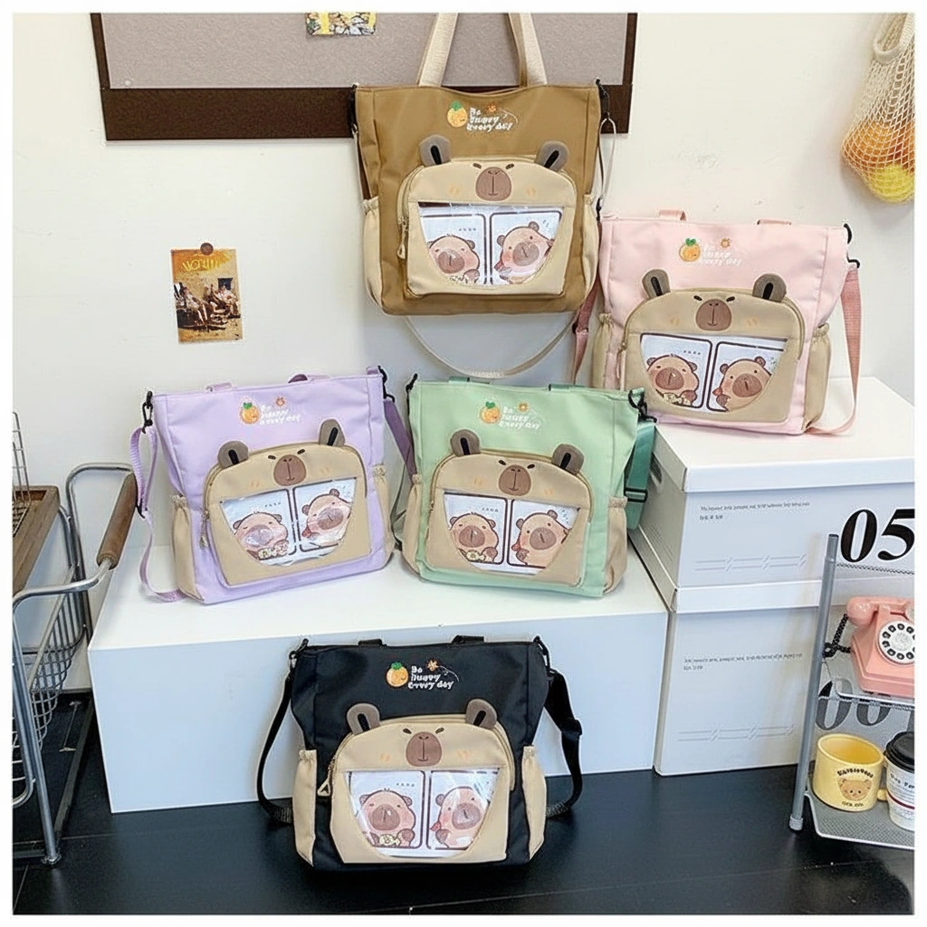 Capybara Canvas Tote Bag Capybara Tote Bag