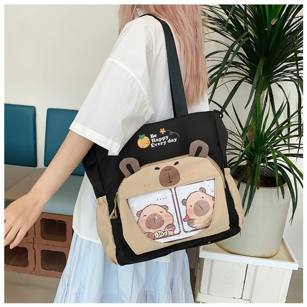 Capybara Canvas Tote Bag Capybara Tote Bag