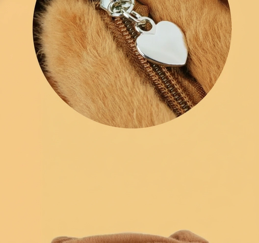 Capybara Plush Tote Bag with 3D Yuzu Orange Shoulder Purse - Image 4