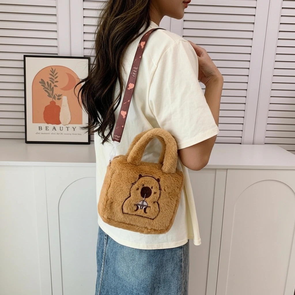 Capybara Plush Handbag