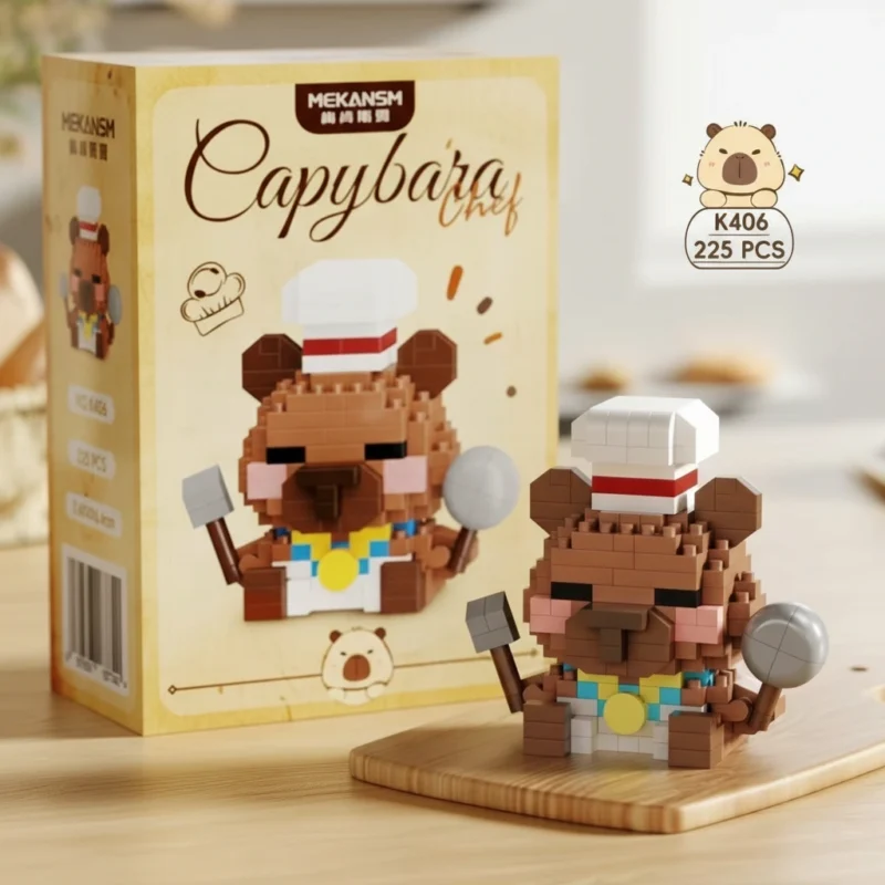 Capybara Bakery Mini Building Block Figures - 6 Styles - Capybara Plush ...