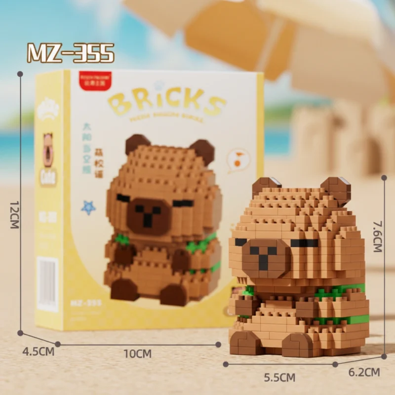 Capybara Mini Building Block Figure - 6 Styles Collectible Miniature ...