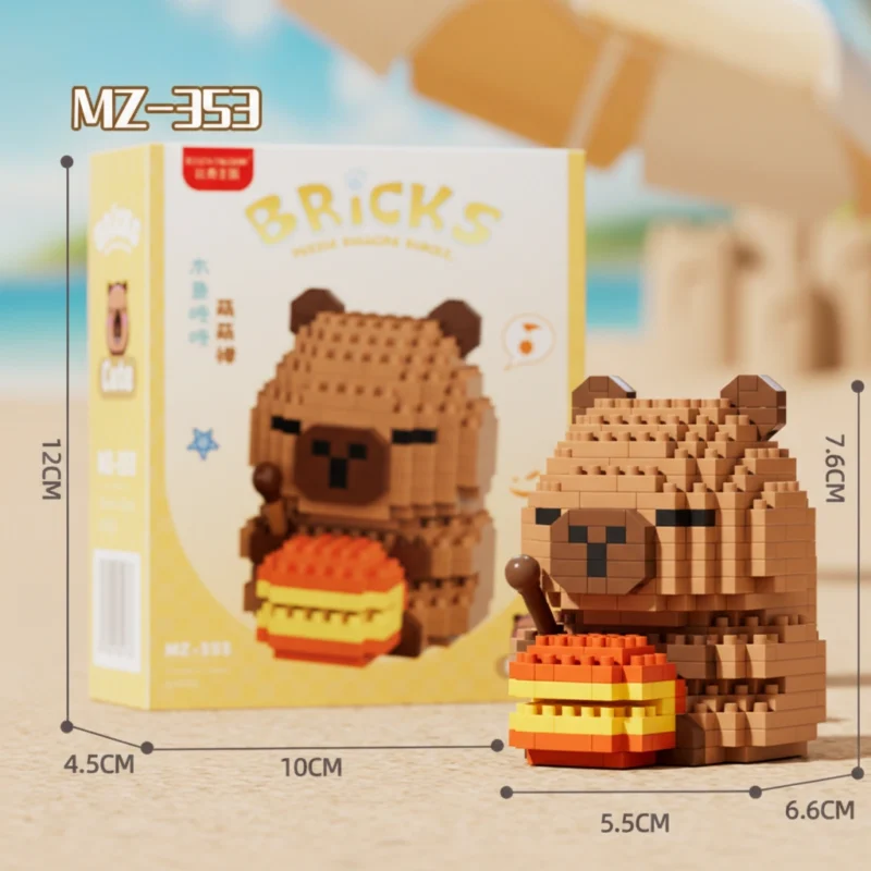 Capybara Mini Building Block Figure - 6 Styles Collectible Miniature ...