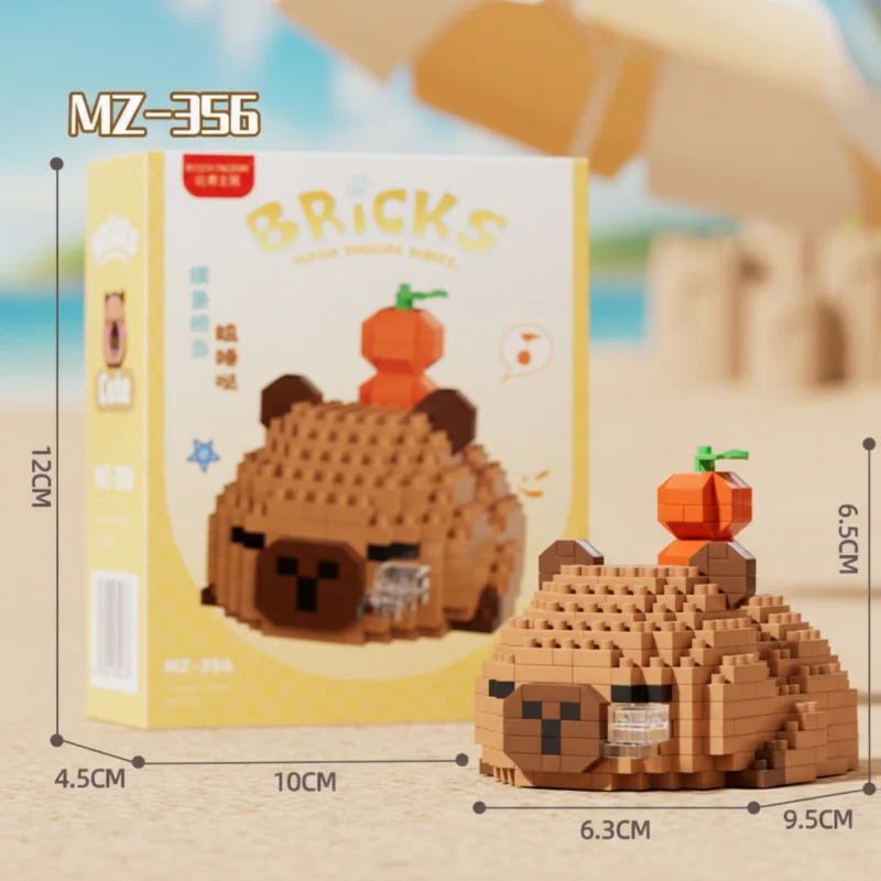 Capybara Mini Building Block Figure - 6 Styles Collectible Miniature ...