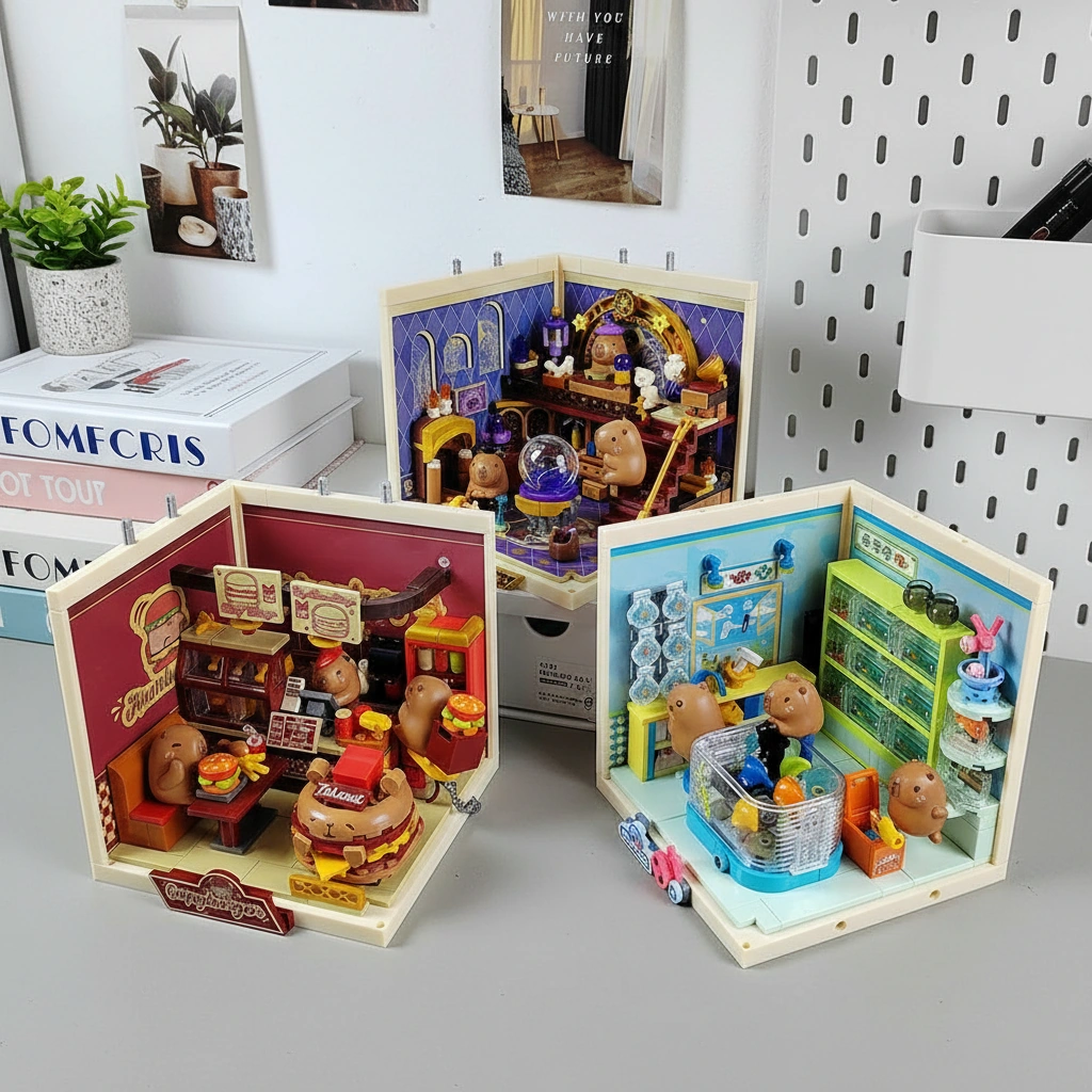 Capybara Building Block Mini Shop