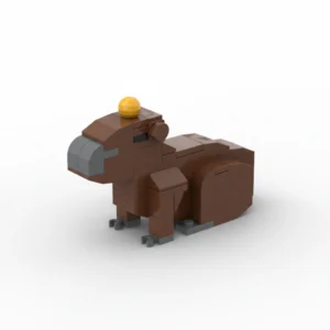 Capybara Building with Orange Topper