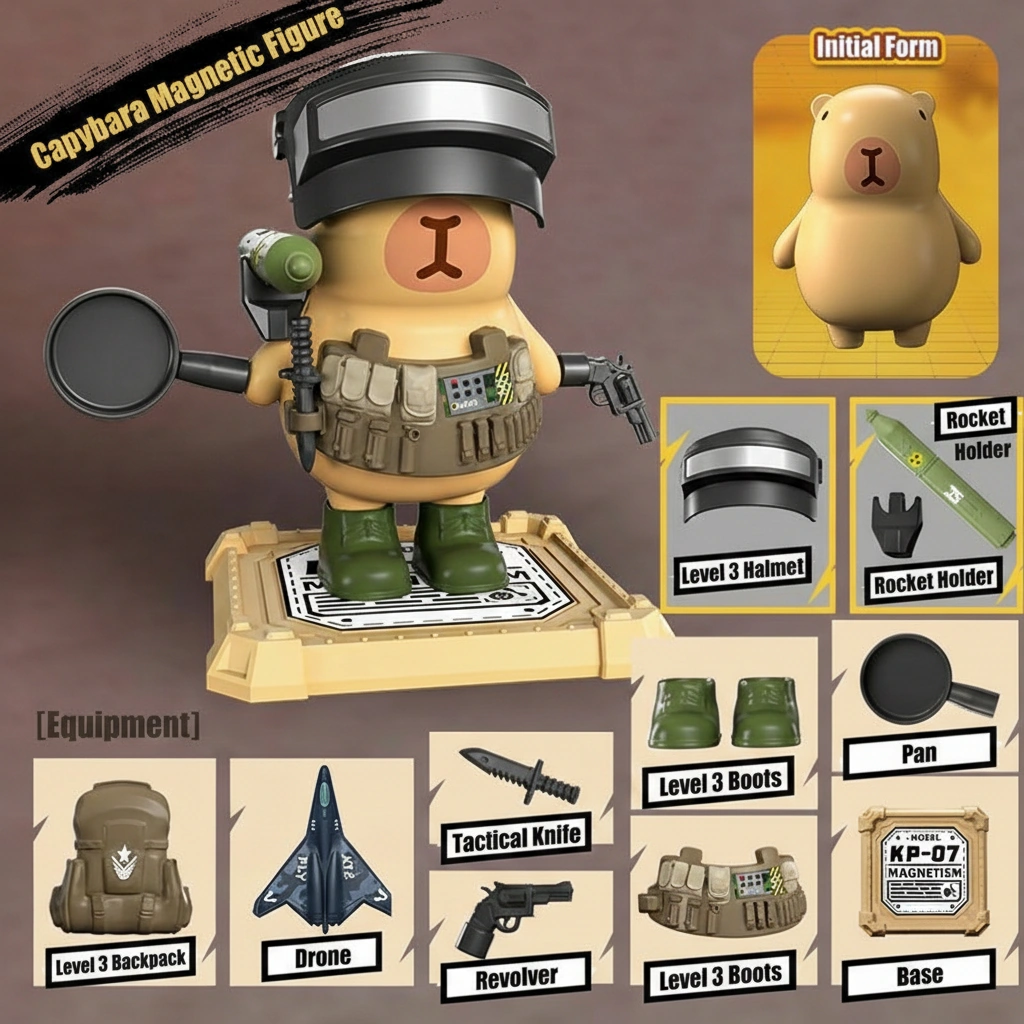 Capybara Building Block Figure