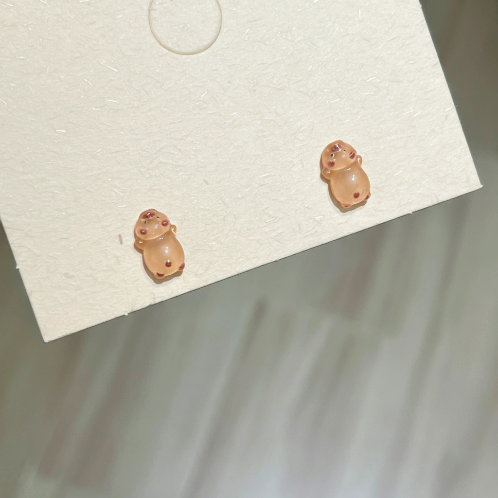 Mini Capybara Stud Earrings