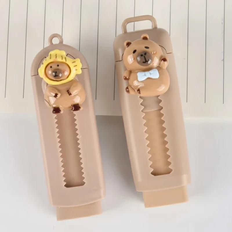 Cute Capybara Sliding Rubber Retractable Eraser - Capybara Plush & Merch