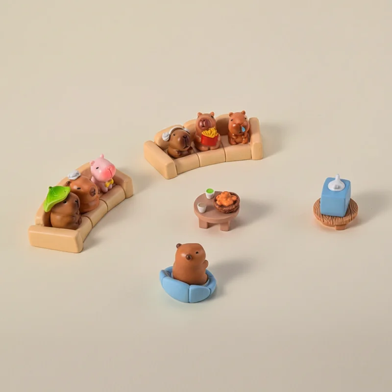 Capybara Compass Set 16-Piece Deluxe Capybara Mini Figure Set - Capybara Plush & Merch