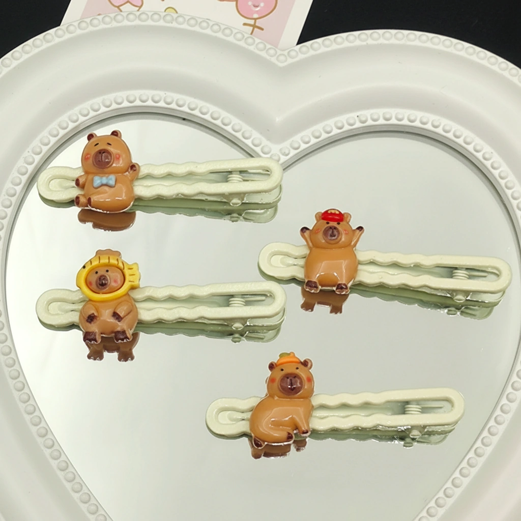 Capybara Wave Hair Clip Set - Image 3