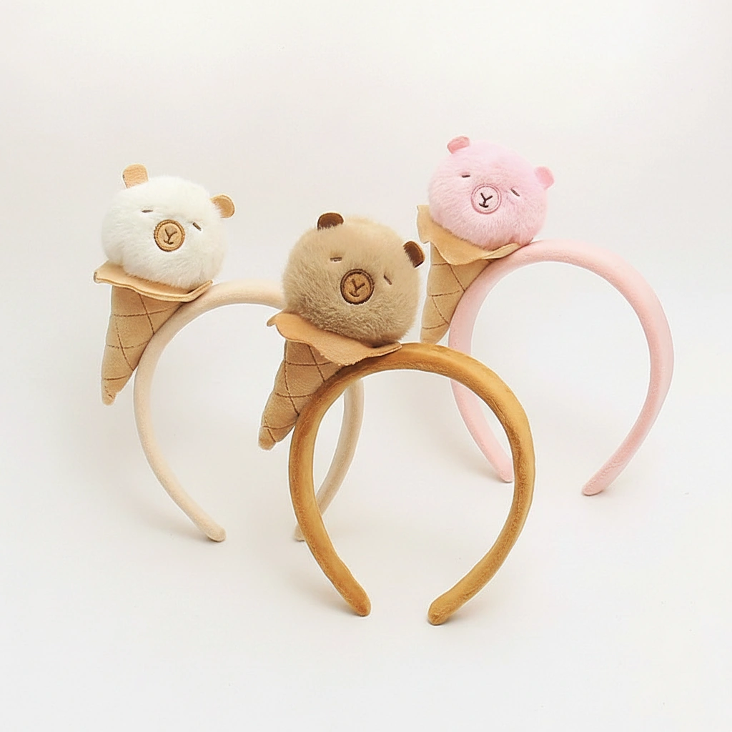 Ice Cream Capybara Headband