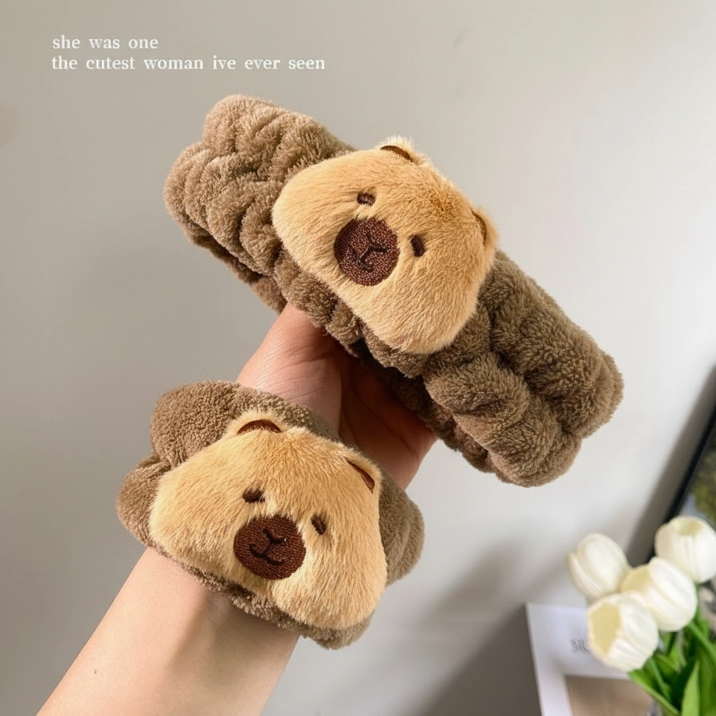 Capybara Plush Headband