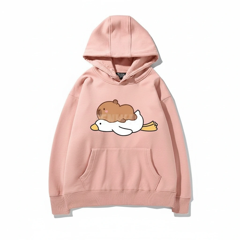 Capybara Riding Goose Hoodie
