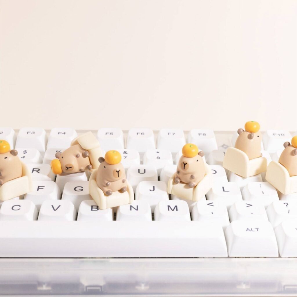 Sitting Capybara on Sofa Keycap