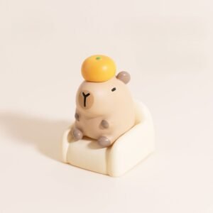 Sitting Capybara on Sofa Keycap