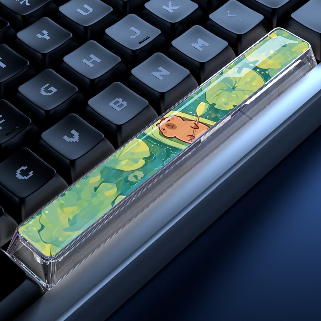 Clear Capybara Spacebar Keycap