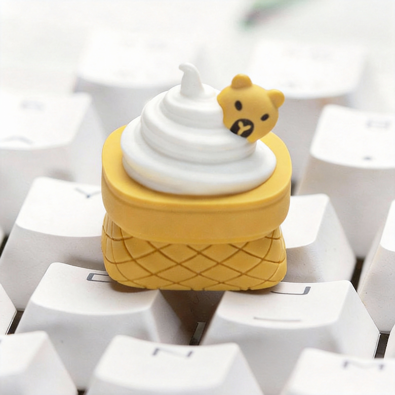 3D Artisan Capybara Fast Food Keycap