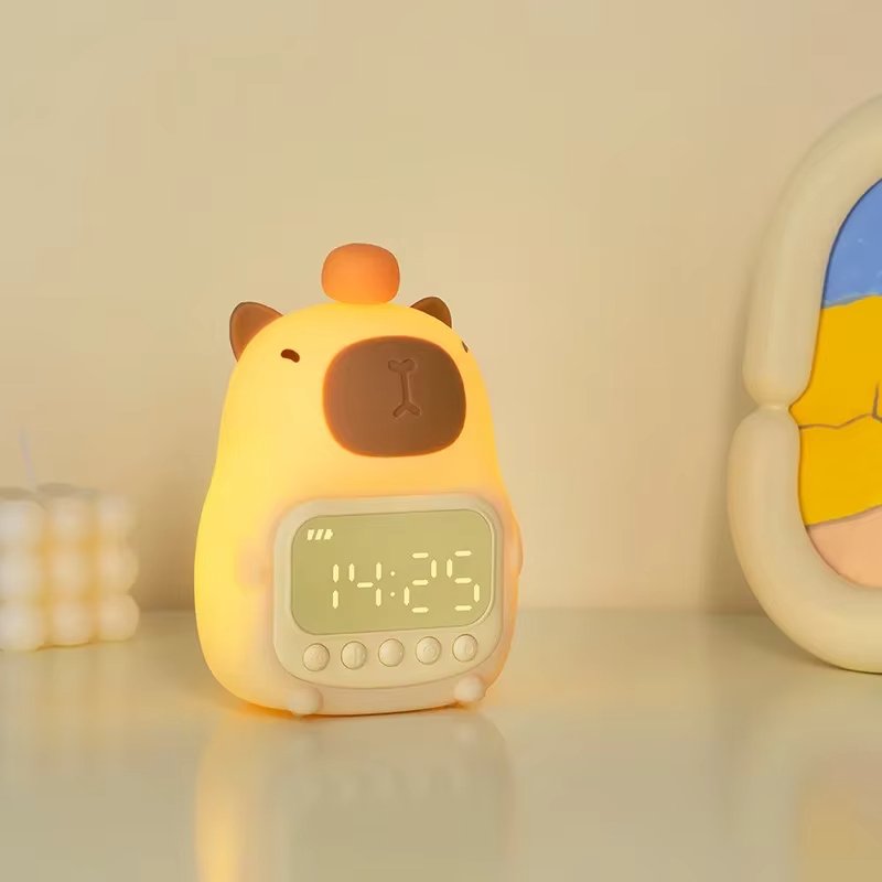 Capybara Alarm Clock Night Light
