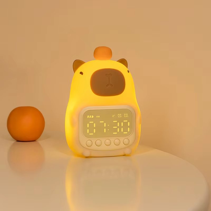 Capybara Alarm Clock Night Light